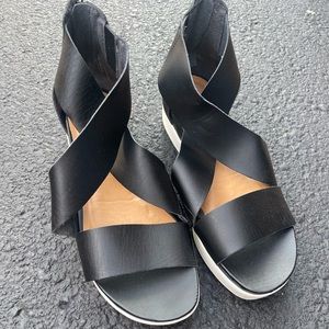 Brand new never worn Black Strappy Target Mossimo Sandals